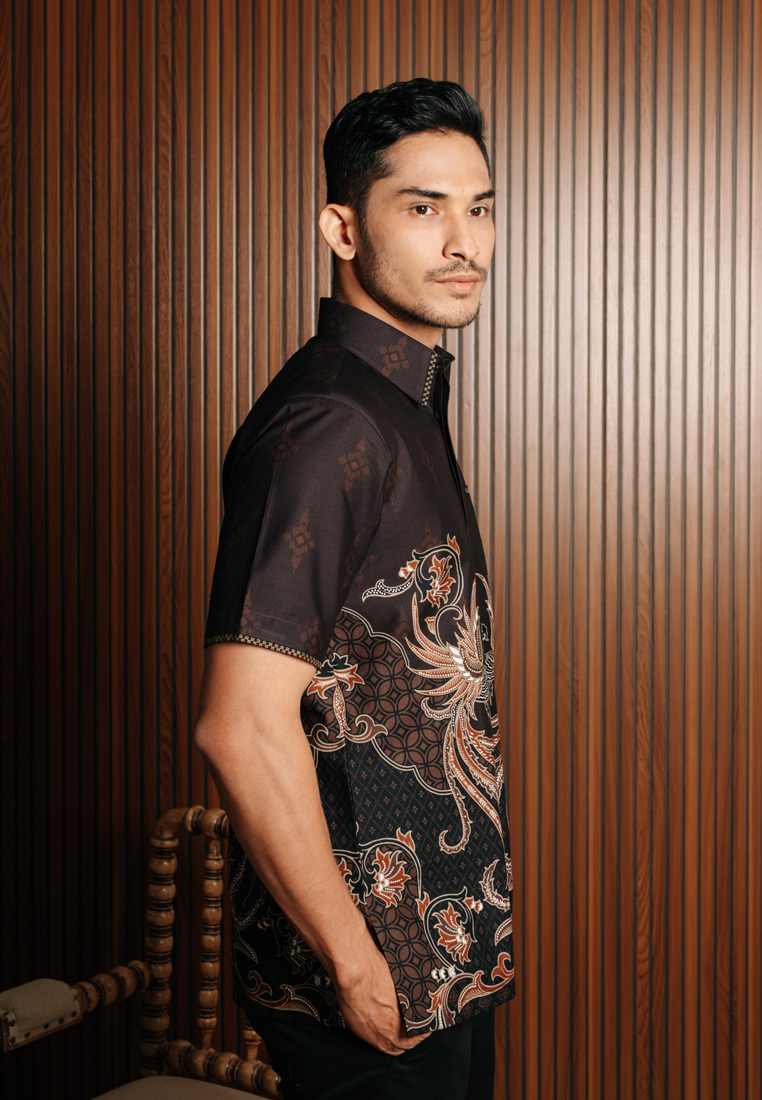 Hadinata Embroidery Batik Kemeja Pendek Gaundra Garlina-0